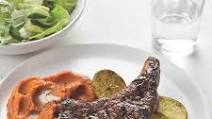 Cinnamon Jerk Pork Chops with Whipped Sweet Potatoes Cinnamon Jerk Pork Chops with Whipped Sweet Potatoes