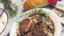 Pork Chops and Andouille in Roux Gravy Pork Chops and Andouille in Roux Gravy