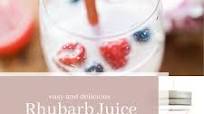 Easy Rhubarb Juice Easy Rhubarb Juice