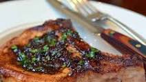 bone-in pork chop & beurre blanc sauce bone-in pork chop & beurre blanc sauce