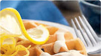 Lemon Cream Blueberry Waffles Lemon Cream Blueberry Waffles