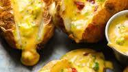 Baked Potatoes with Loaded Broccoli Bacon Cheese Sauce Baked Potatoes with Loaded Broccoli Bacon Cheese Sauce