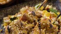 SINGAPORE BEEF SATAY With ROJAK SALAD SINGAPORE BEEF SATAY With ROJAK SALAD