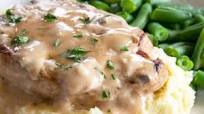 Cream of Mushroom Pork Chops BAKED Cream of Mushroom Pork Chops BAKED