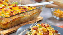 Cheesy Chicken & Potato Casserole Cheesy Chicken & Potato Casserole