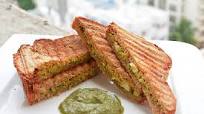 Cauliflower Chutney Grilled Sandwich Recipe Cauliflower Chutney Grilled Sandwich Recipe