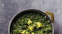 Palak Paneer (homemade Indian cheese with spinach curry) Palak Paneer (homemade Indian cheese with spinach curry)