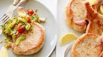 Pan-Seared Pork Chops with Warm Cajun Grain Salad Pan-Seared Pork Chops with Warm Cajun Grain Salad