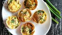 Quiche korpice od tost-hleba Quiche korpice od tost-hleba