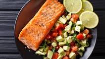 Valerie Bertinelli's Herb-Roasted Salmon with Avocado Salsa Valerie Bertinelli's Herb-Roasted Salmon with Avocado Salsa