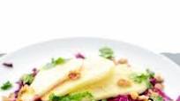 Cured red cabbage and pear salad Cured red cabbage and pear salad