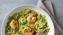 Zucchini Noodles with Avocado Pesto & Shrimp Zucchini Noodles with Avocado Pesto & Shrimp