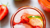 Sparkling Strawberry Limeade Sparkling Strawberry Limeade