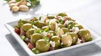 Aceitunas con espárragos y almendras tostadas Aceitunas con espárragos y almendras tostadas