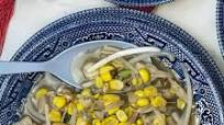 Chinese 'chicken' And Sweetcorn Soup (Vegan) Chinese 'chicken' And Sweetcorn Soup (Vegan)