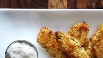 Oven Fried Pickles with Creamy Dill Dip Oven Fried Pickles with Creamy Dill Dip