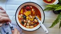 Minestrone Soup with Acorn Squash Minestrone Soup with Acorn Squash
