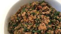 Palak Keema (Ground Chicken with Spinach) Palak Keema (Ground Chicken with Spinach)