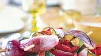 Grilled Vegetables with Mint Raita Grilled Vegetables with Mint Raita