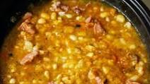 Beans With Pork Shank In The Crock Pot Beans With Pork Shank In The Crock Pot