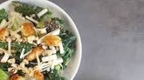 Kale Caesar salad with celeriac, hazelnuts, and cornbread croutons Kale Caesar salad with celeriac, hazelnuts, and cornbread croutons