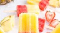 Strawberry- Pineapple Popsicles Strawberry- Pineapple Popsicles