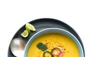 Chilled Vegan Sweet Corn & Cauliflower Bisque with Quick Pickled Veggies Chilled Vegan Sweet Corn & Cauliflower Bisque with Quick Pickled Veggies