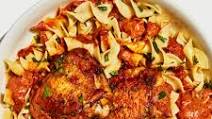 Chicken Paprikash with Buttered Egg Noodles Chicken Paprikash with Buttered Egg Noodles
