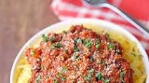 Spaghetti Squash with Meat Sauce Spaghetti Squash with Meat Sauce