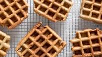 Carrot Cake Waffles with Cream Cheese Topping Carrot Cake Waffles with Cream Cheese Topping