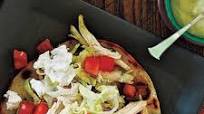 Chicken Tostadas and Avocado Dressing Chicken Tostadas and Avocado Dressing