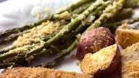 Sheet Pan Baked Parmesan Pork Chops Potatoes & Asparagus recipe Sheet Pan Baked Parmesan Pork Chops Potatoes & Asparagus recipe