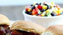 Shredded Barbecue Beef Sliders {Slow Cooker} Shredded Barbecue Beef Sliders {Slow Cooker}