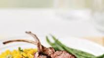 Grilled Rack of Lamb with Saffron Rice Grilled Rack of Lamb with Saffron Rice