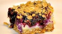 Blueberries and Cream Oat Bars Blueberries and Cream Oat Bars