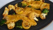Valerie Bertinelli's One-Pan Salmon with Broccoli and Cauliflower Recipe Valerie Bertinelli's One-Pan Salmon with Broccoli and Cauliflower Recipe