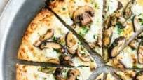 Mushroom Pizza with Fresh Herbs Mushroom Pizza with Fresh Herbs