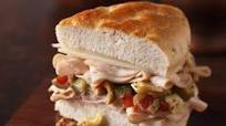 Turkey and Vegetable Focaccia Sandwich Turkey and Vegetable Focaccia Sandwich