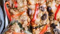 Sausage and Mushroom Keto Pizza Sausage and Mushroom Keto Pizza