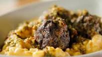 Mighty Mac and Bison Meatballs Mighty Mac and Bison Meatballs