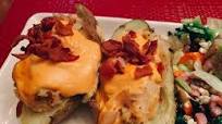 Loaded Twice Baked Potatoes with Cheese Sauce Loaded Twice Baked Potatoes with Cheese Sauce