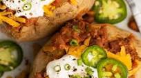 Chili Baked Potatoes Chili Baked Potatoes