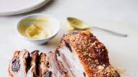 Slow-roast pork belly with prunes & sage Slow-roast pork belly with prunes & sage