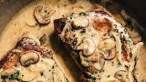 Creamy Garlic Mushroom Pork Chops Creamy Garlic Mushroom Pork Chops