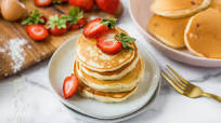 Fluffy Strawberry Pancakes Recipe Fluffy Strawberry Pancakes Recipe