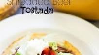 Shredded Beef Tostada Shredded Beef Tostada