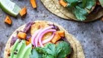 Plantain, Sweet Potato, and Black Bean Tostadas Recipe Plantain, Sweet Potato, and Black Bean Tostadas Recipe