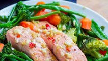Instant Pot Salmon & Vegetables (Steamed) Instant Pot Salmon & Vegetables (Steamed)