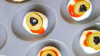 Mozzarella Eyeballs | Halloween Appetizer Tray Mozzarella Eyeballs | Halloween Appetizer Tray