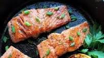 5-Minute Cast Iron Skillet Caramelized Salmon 5-Minute Cast Iron Skillet Caramelized Salmon